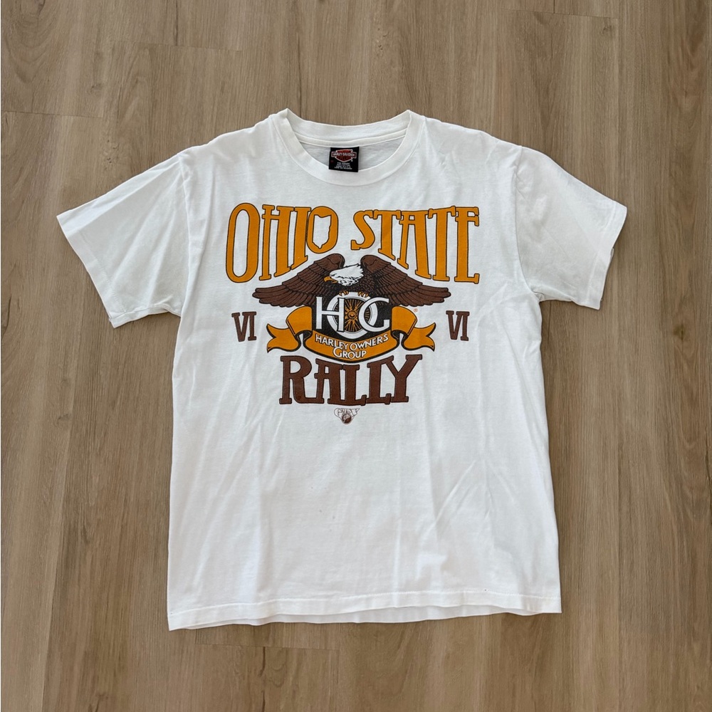 Harley Davidson Ohio State Rally T-Shirt, Size Medium